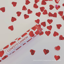 Red Hearts Confetti Cannons Party Poppers Safe Perfect For Any Party